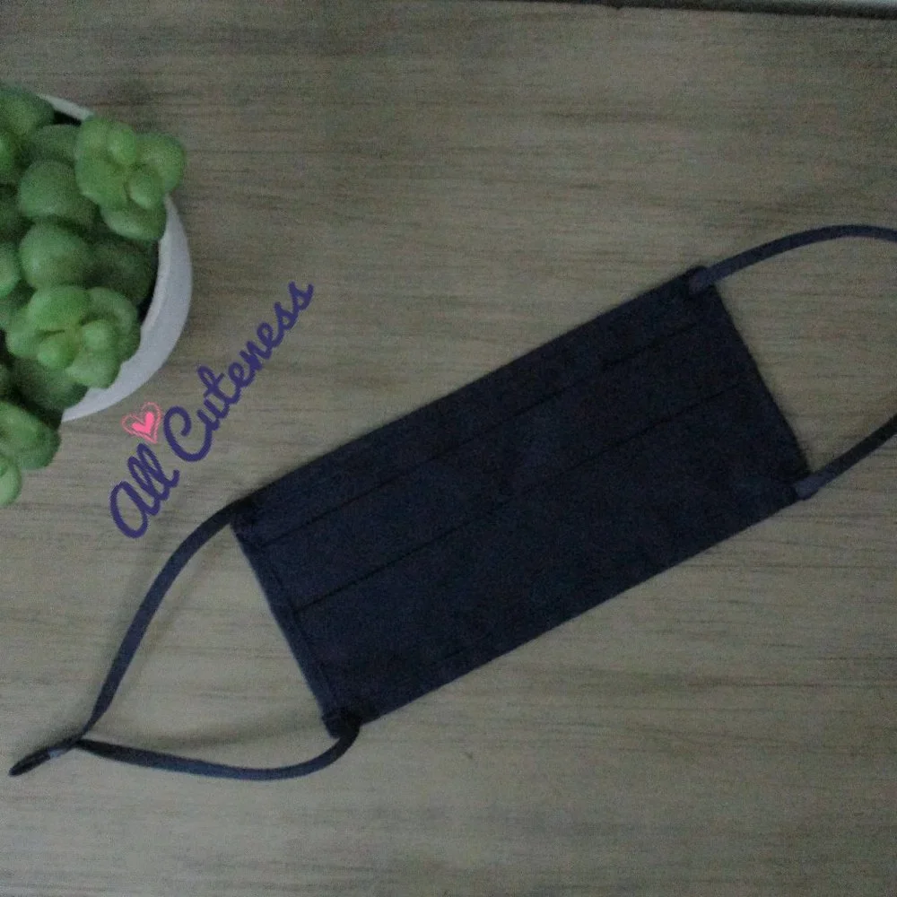 Navy Cloth Face Mask (NWOT)